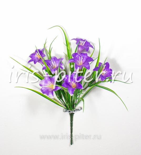 Букет лилия 7г пластм с травой