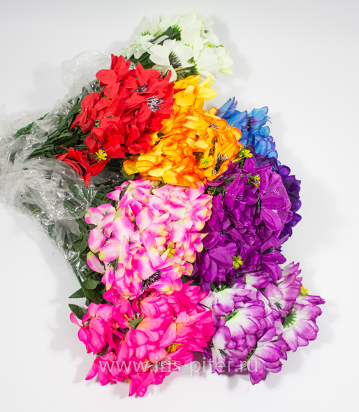 Букет георгин 6г черн ресничка