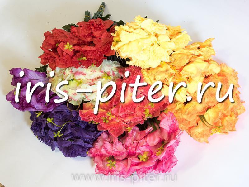 Букет георгин 6г пушист серед