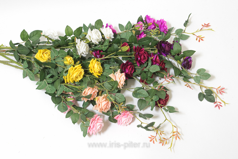 Ветка роза 4г 1б 