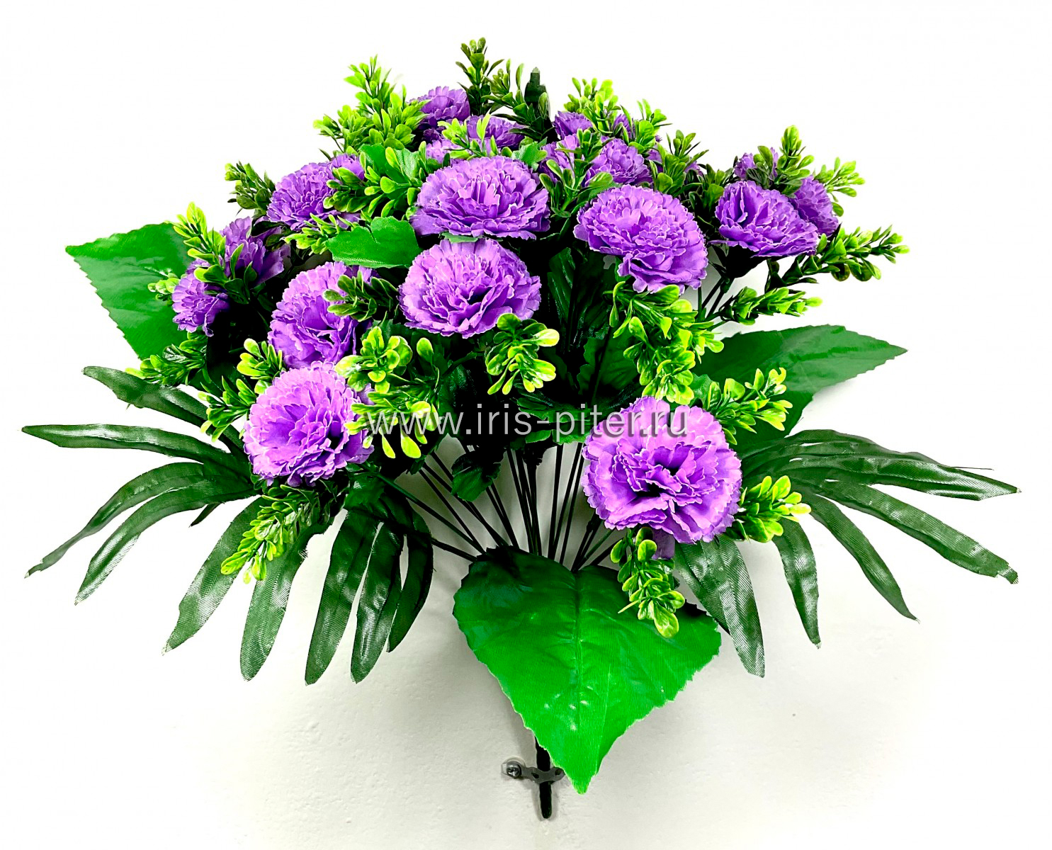 Букет гвоздика 18г с листом