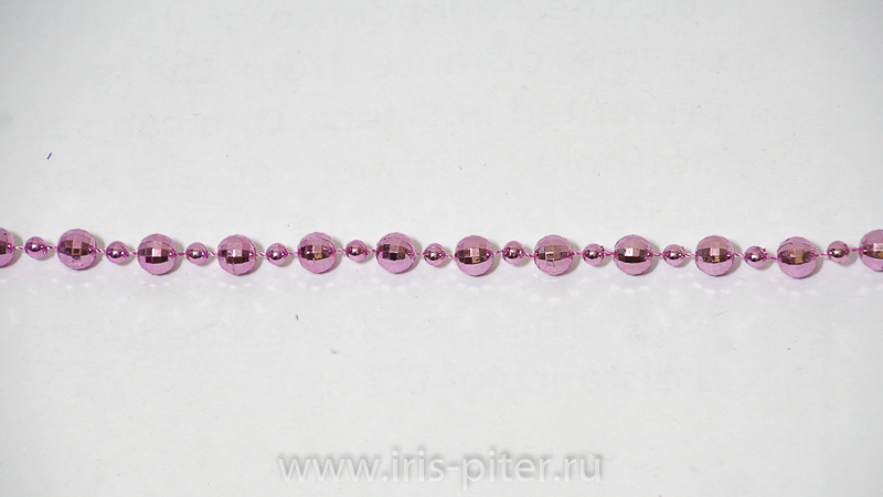 Гирлянда «многогранники» розовая