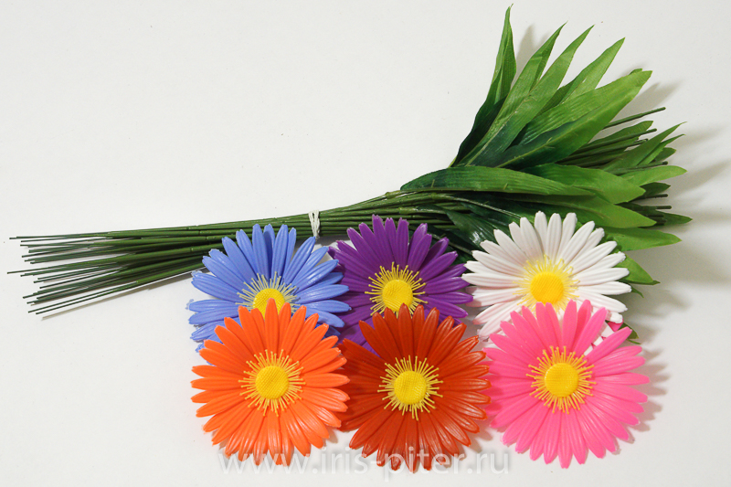 Гербера одиночная пластмассовая