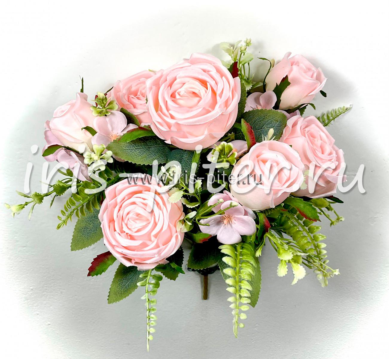 Букет роза 4г 3бут с добавками