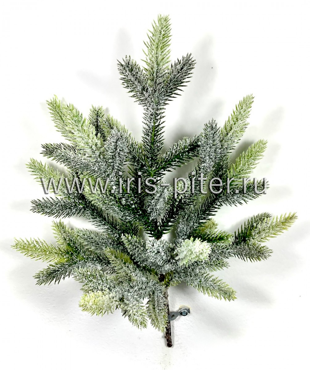 Елка 10вет зеленая заснеженная