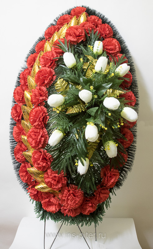 Венок большой с тюльпаном