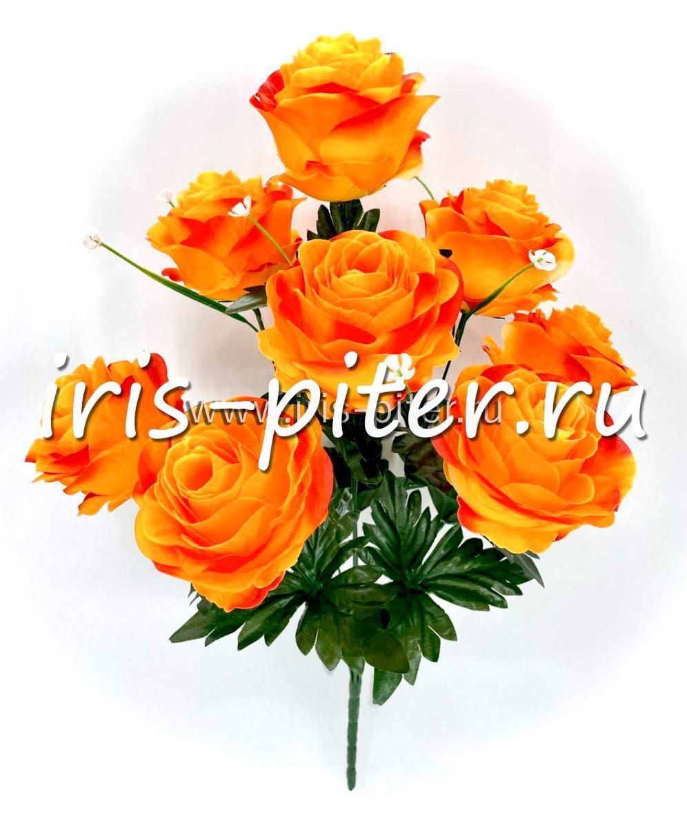 Букет роза 9г крупная голова 