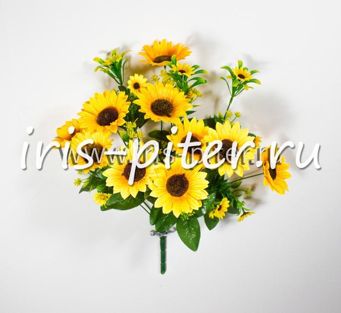 Букет подсолнух 10г с бут
