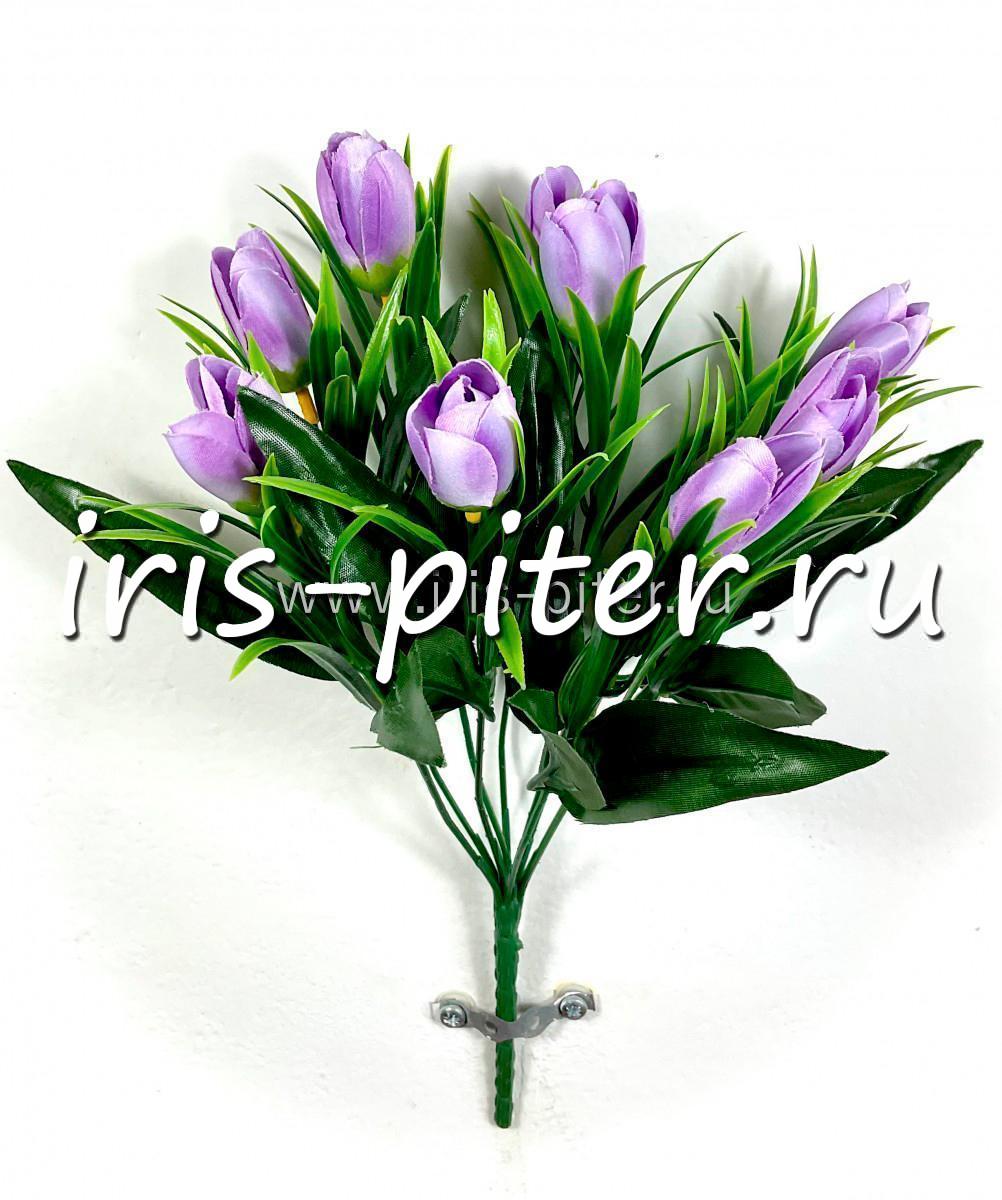 Букет крокус 9г с широкой травой