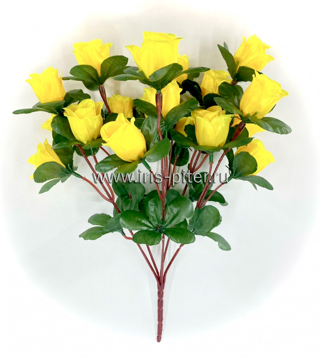 Букет роза 18г бут атласная 