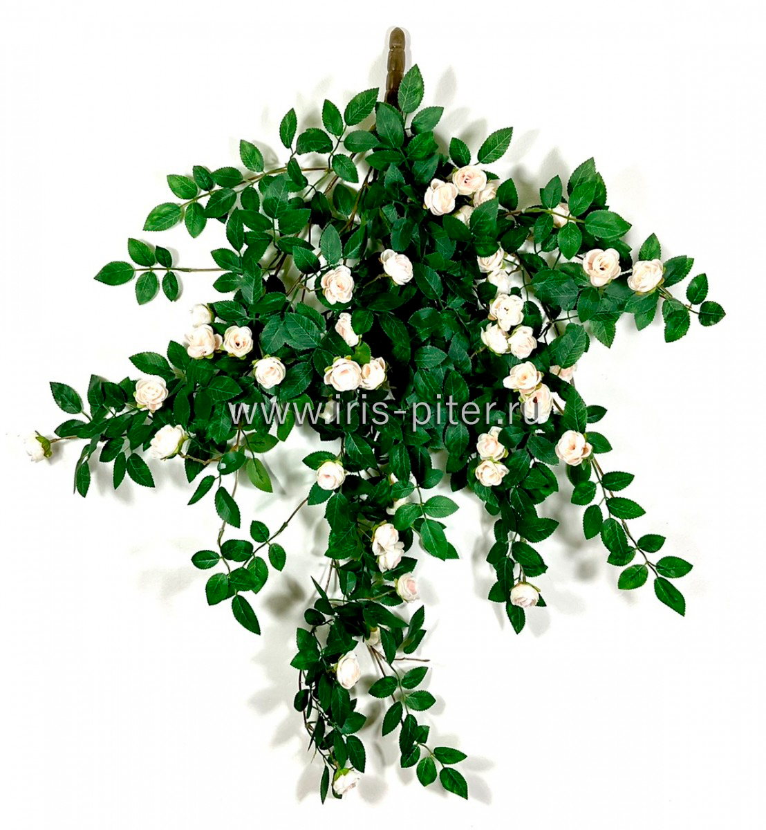 Ветка роза 46г 80вет Персиковая