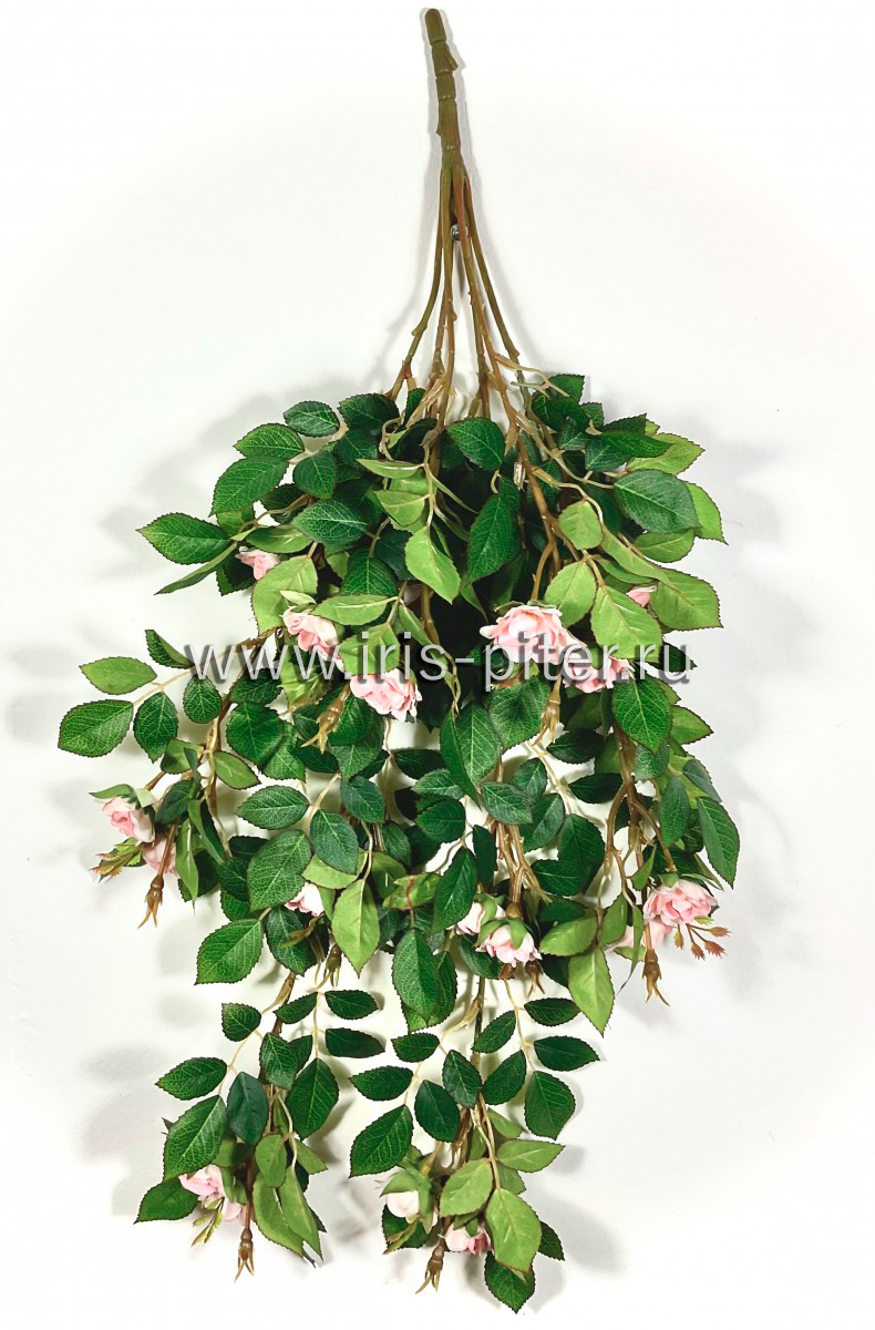 Ветка роза 6вет розовая