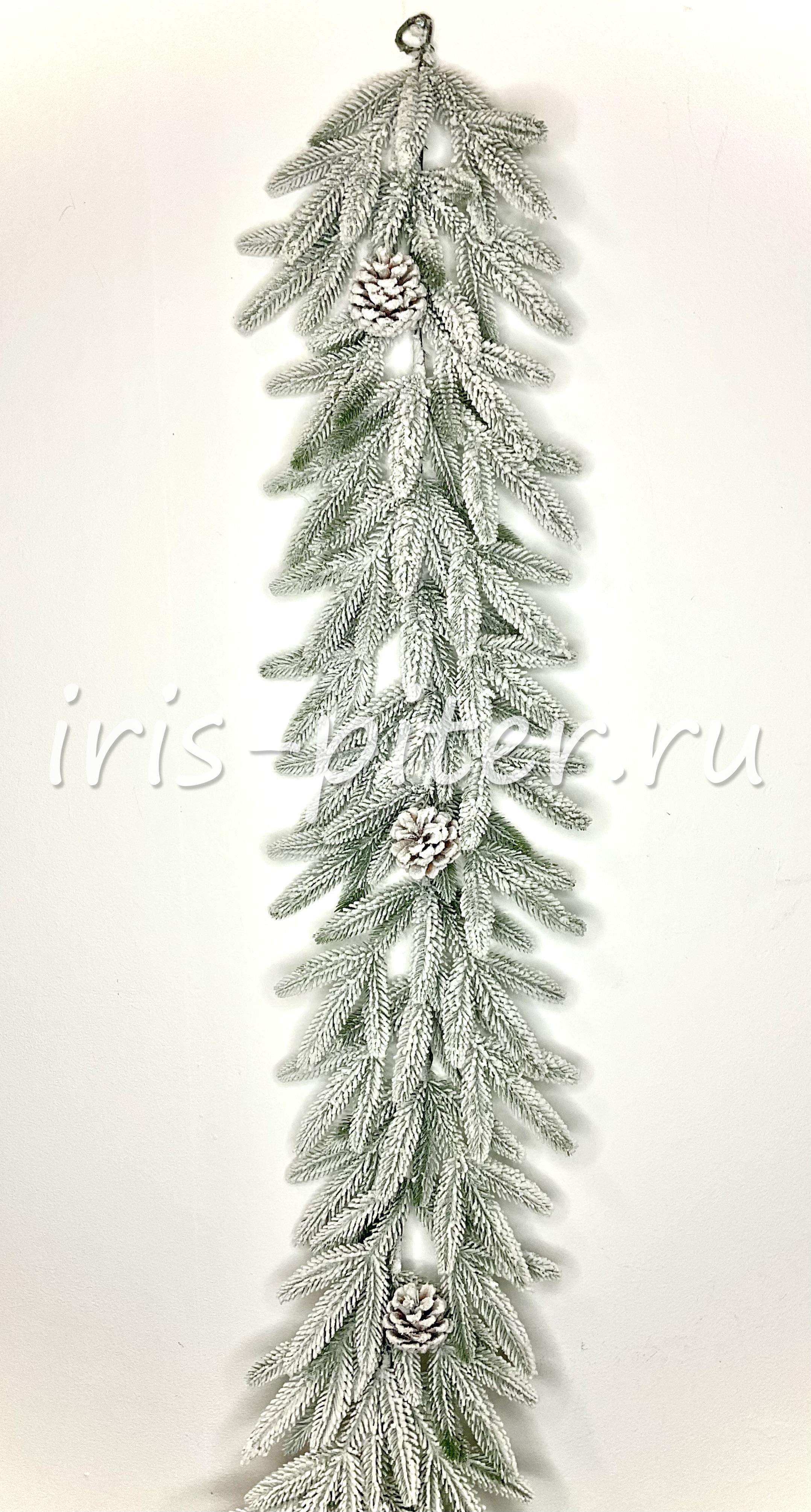 Лиана ель заснеженная с шишками