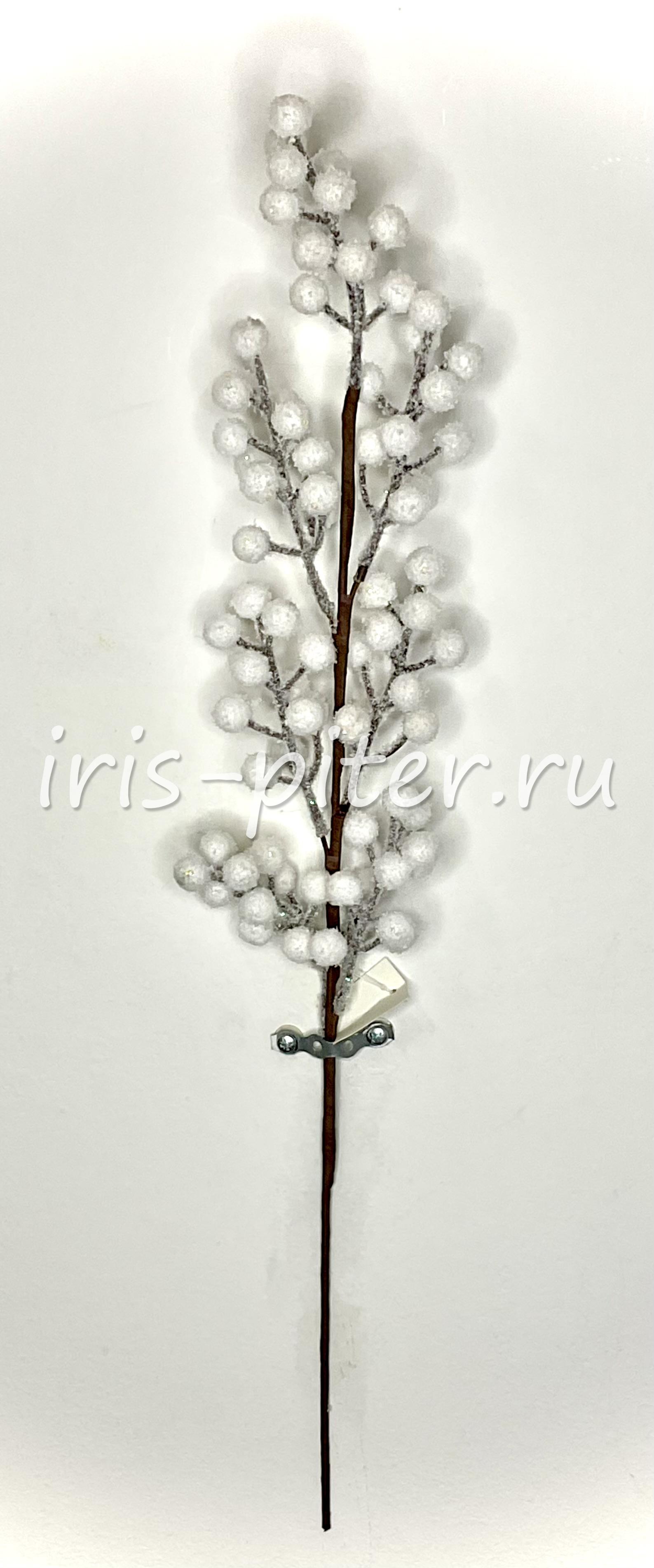 Ветка ягоды 7вет заснеженные 