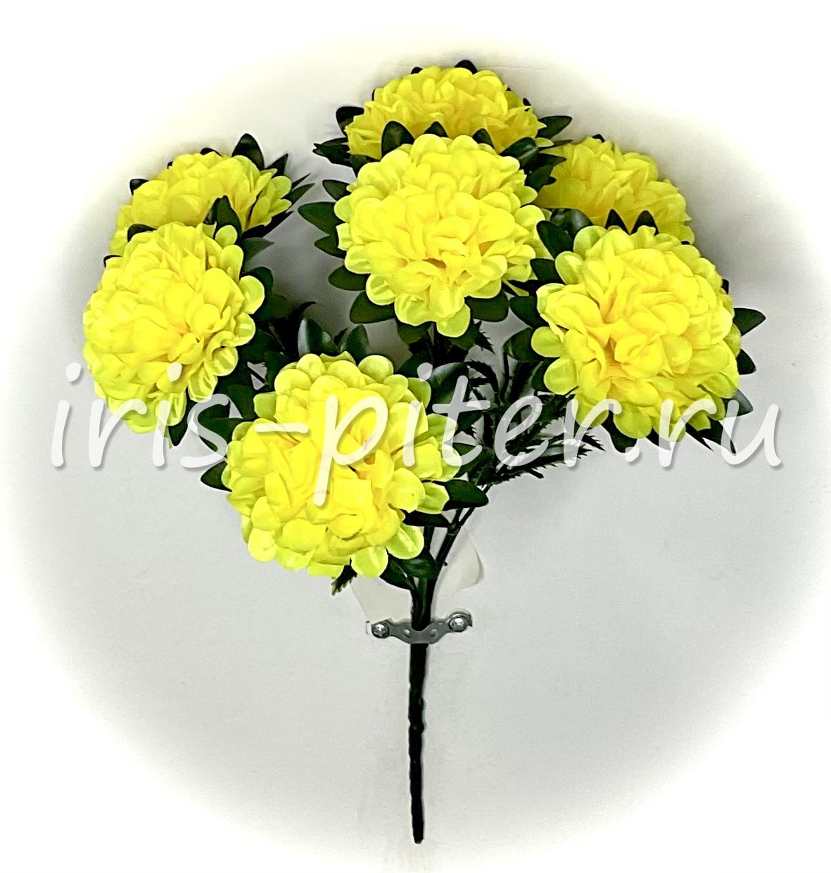 Букет хризантема 7г с юбкой