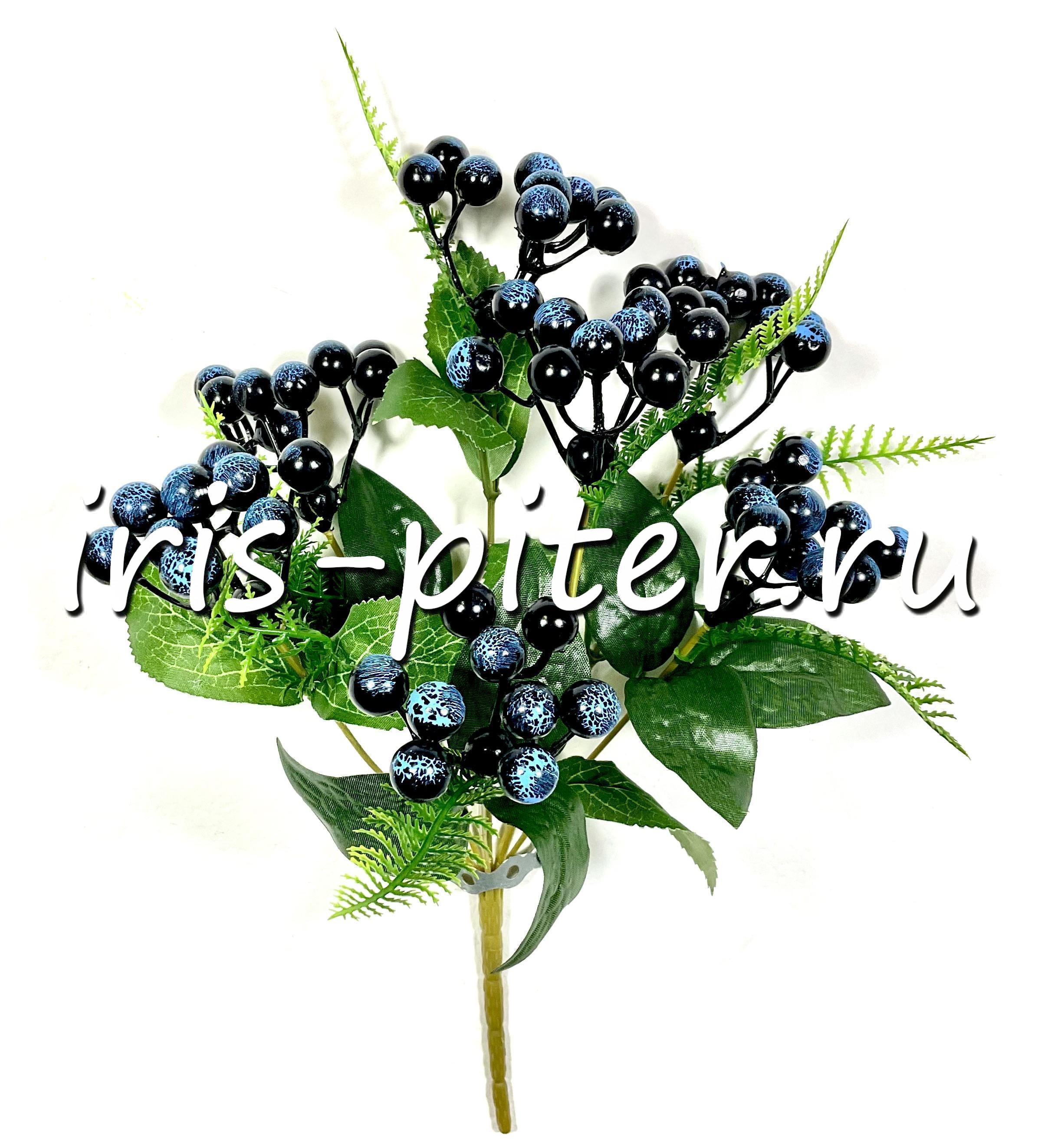 Букет ягоды 5вет рябина красные, синие, оранж