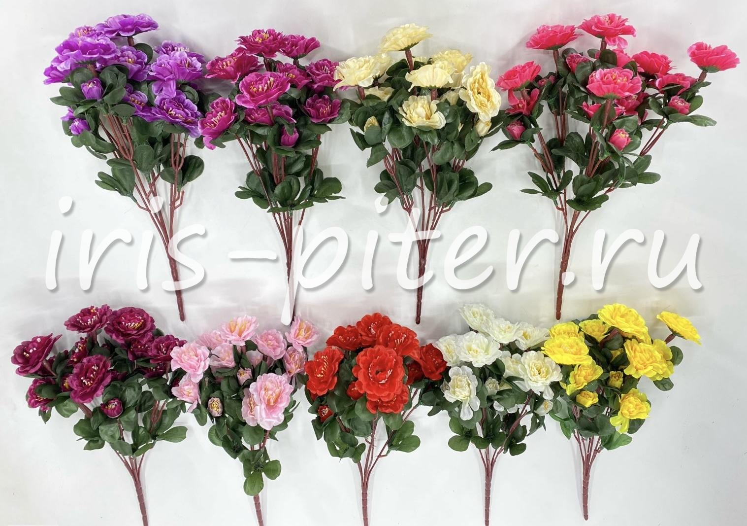 Букет георгин 18г атласный