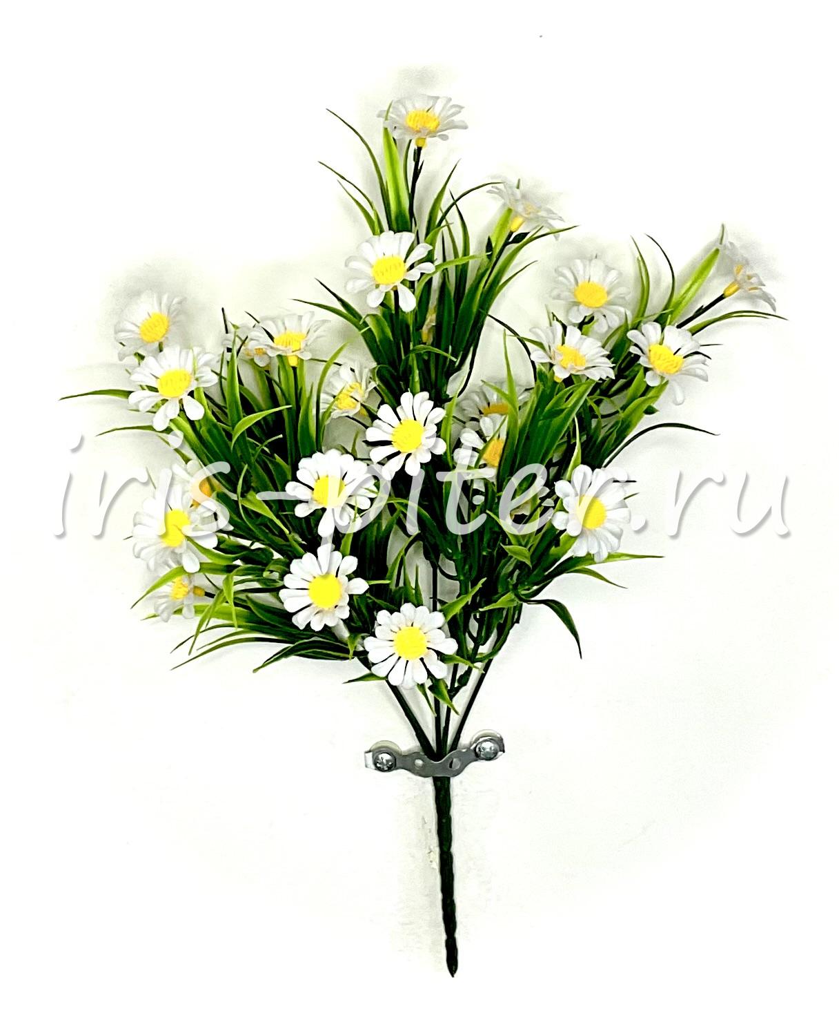 Букет ромашка 25г пластм белая