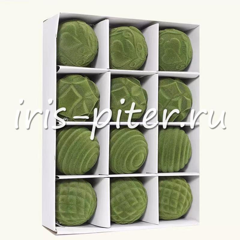 шарики 5см матовые фигурные 12шт