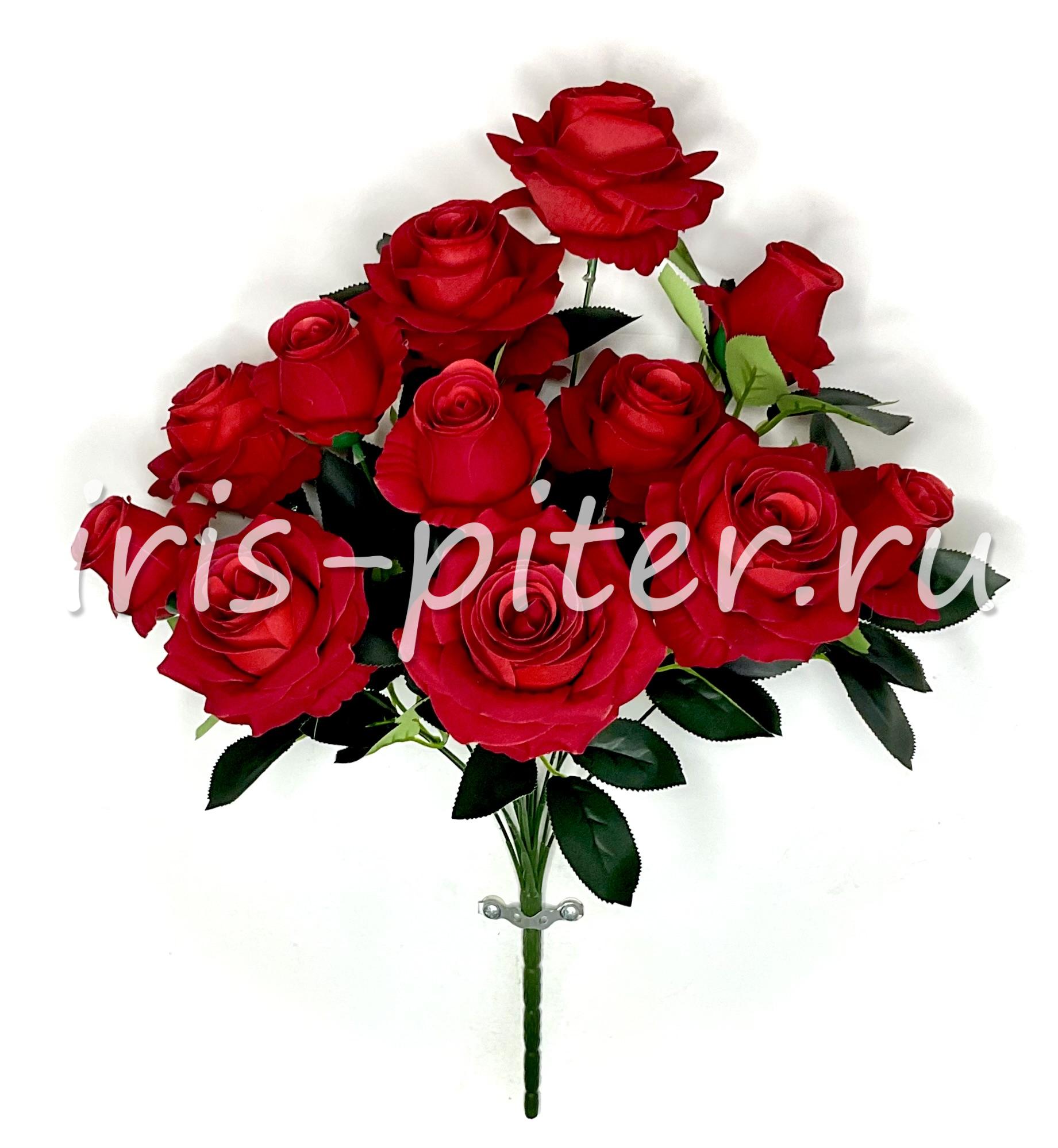 Букет роза 7г 6бут бархатная