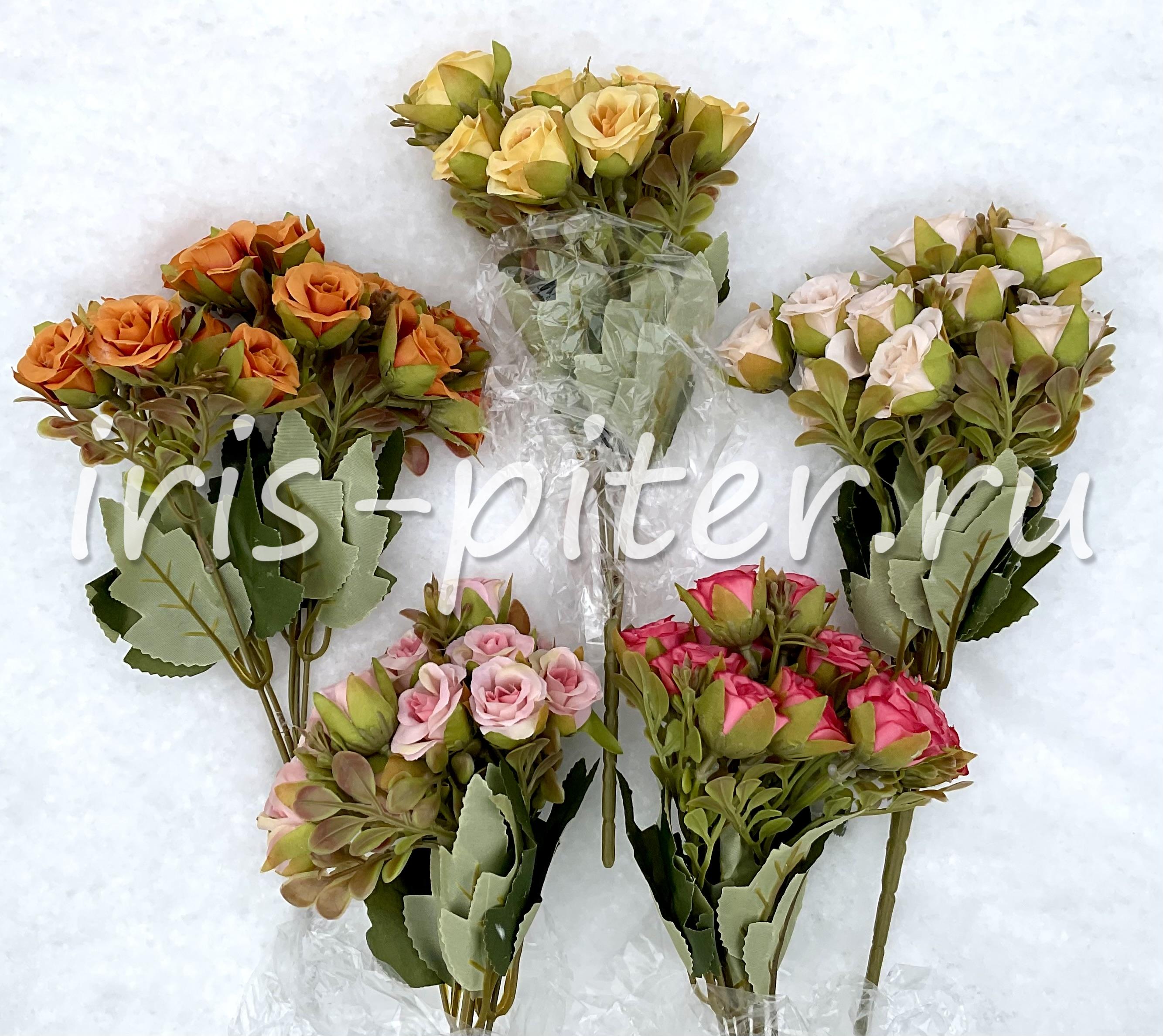 Букет роза 15г полубутон флористический