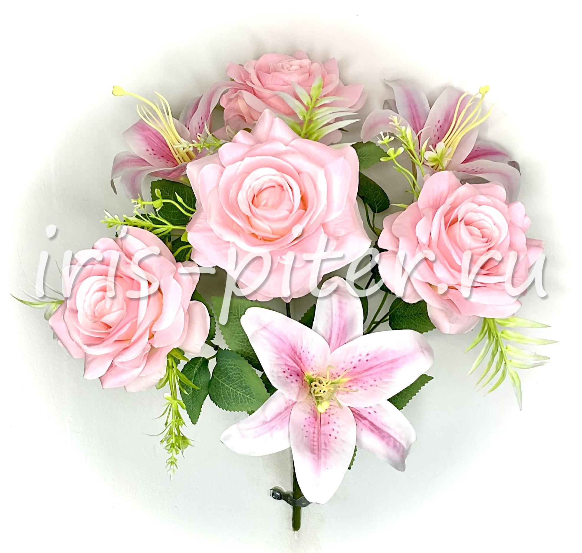 Букет роза+лилия 7г 