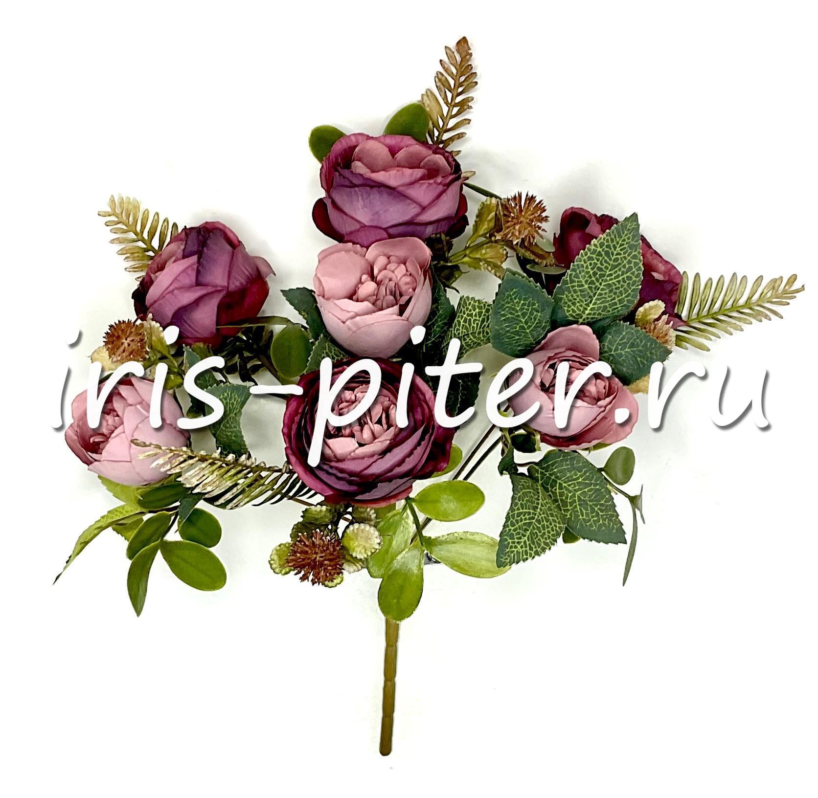 Букет роза 4г 3бут флористическая с добавкой