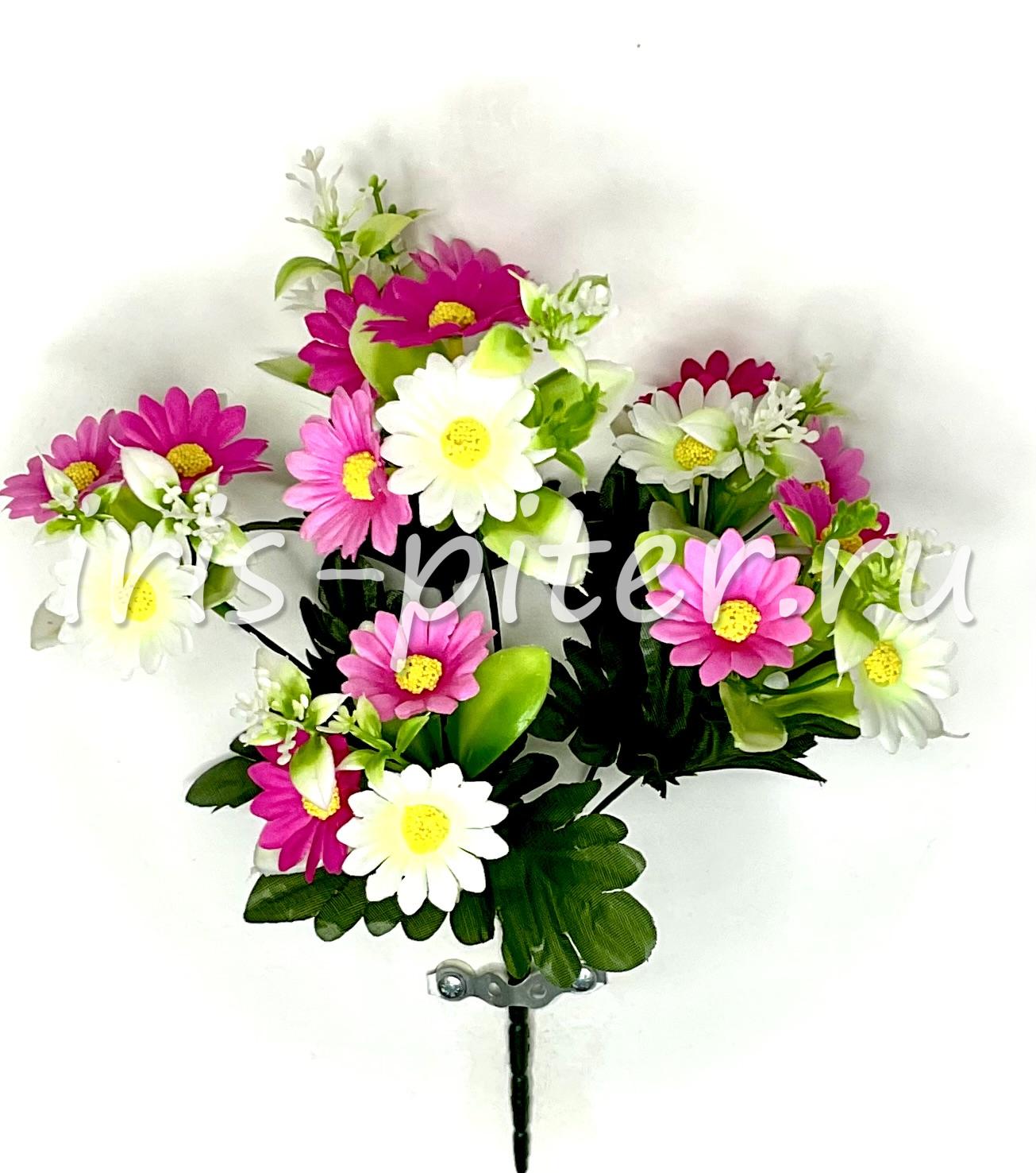 Букет ромашка 18г трехцветная