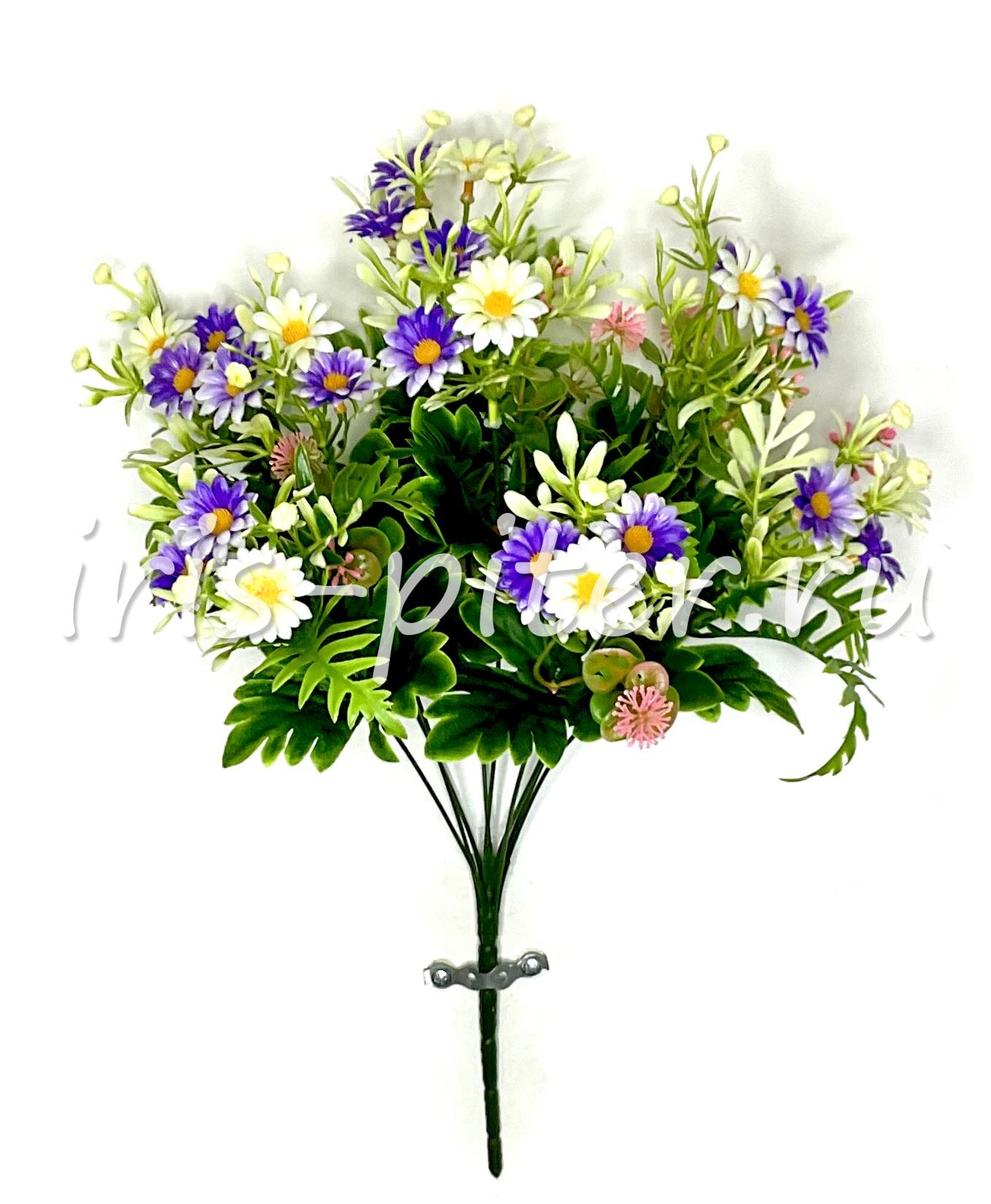 Букет ромашка 9вет пластм