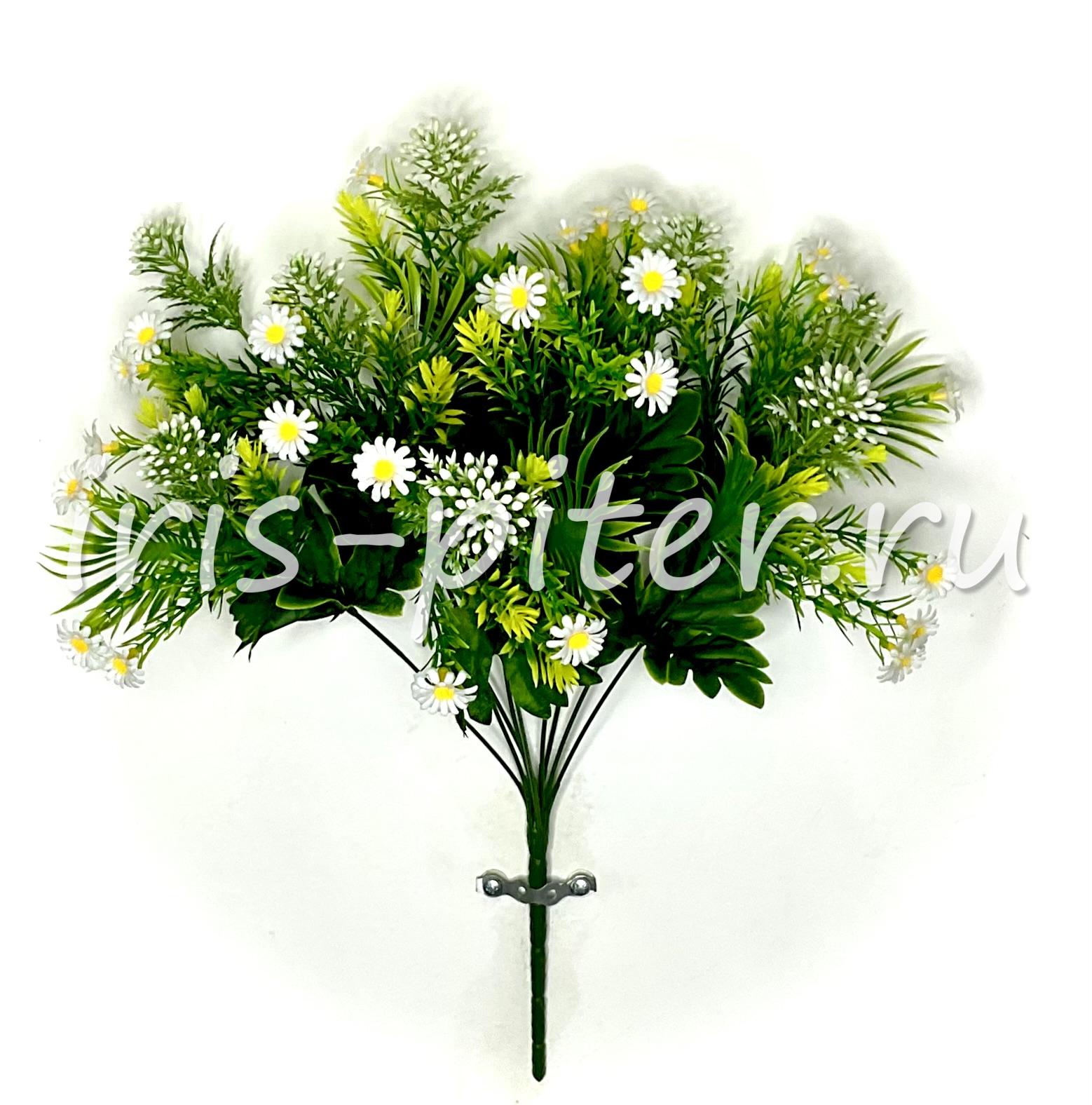 Букет ромашка 9вет пластм 