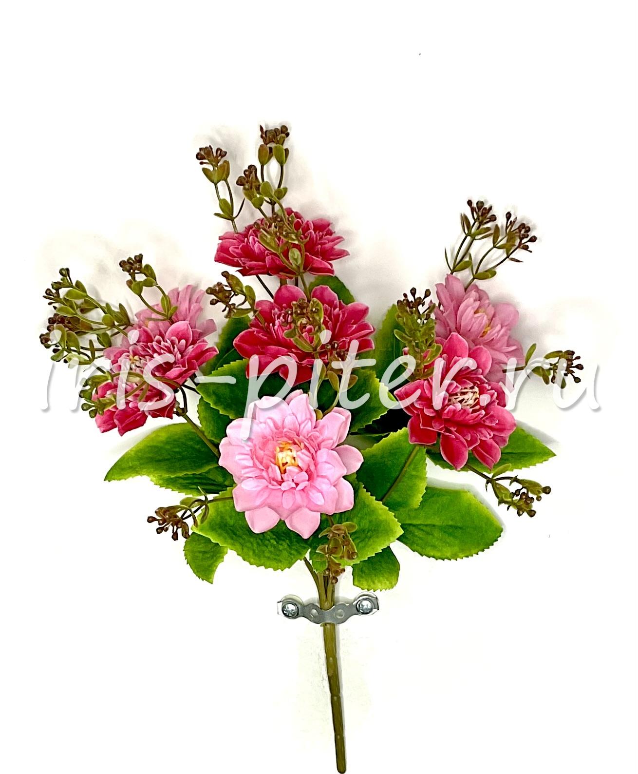 Букет георгин 7г с листом